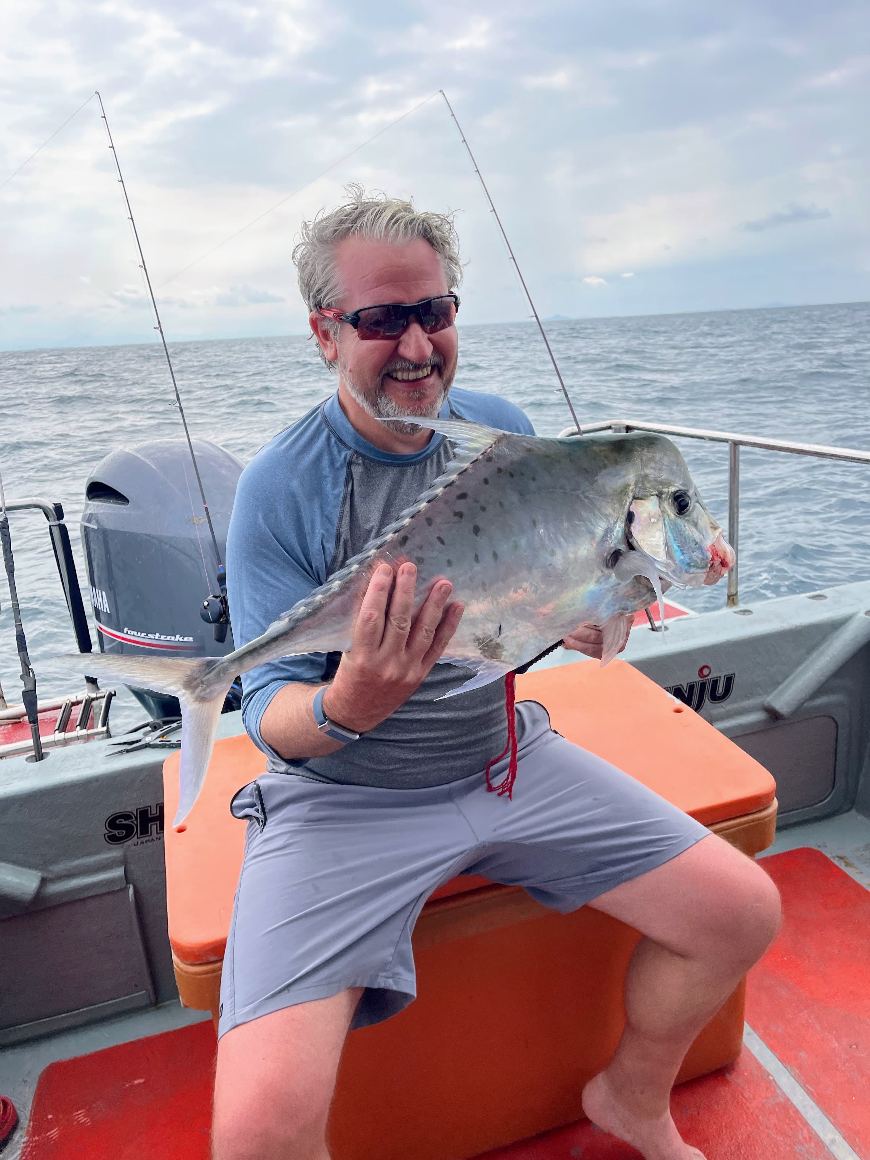 Our final fish of the day, had to wait for a bit for this one, Diamond Travelly