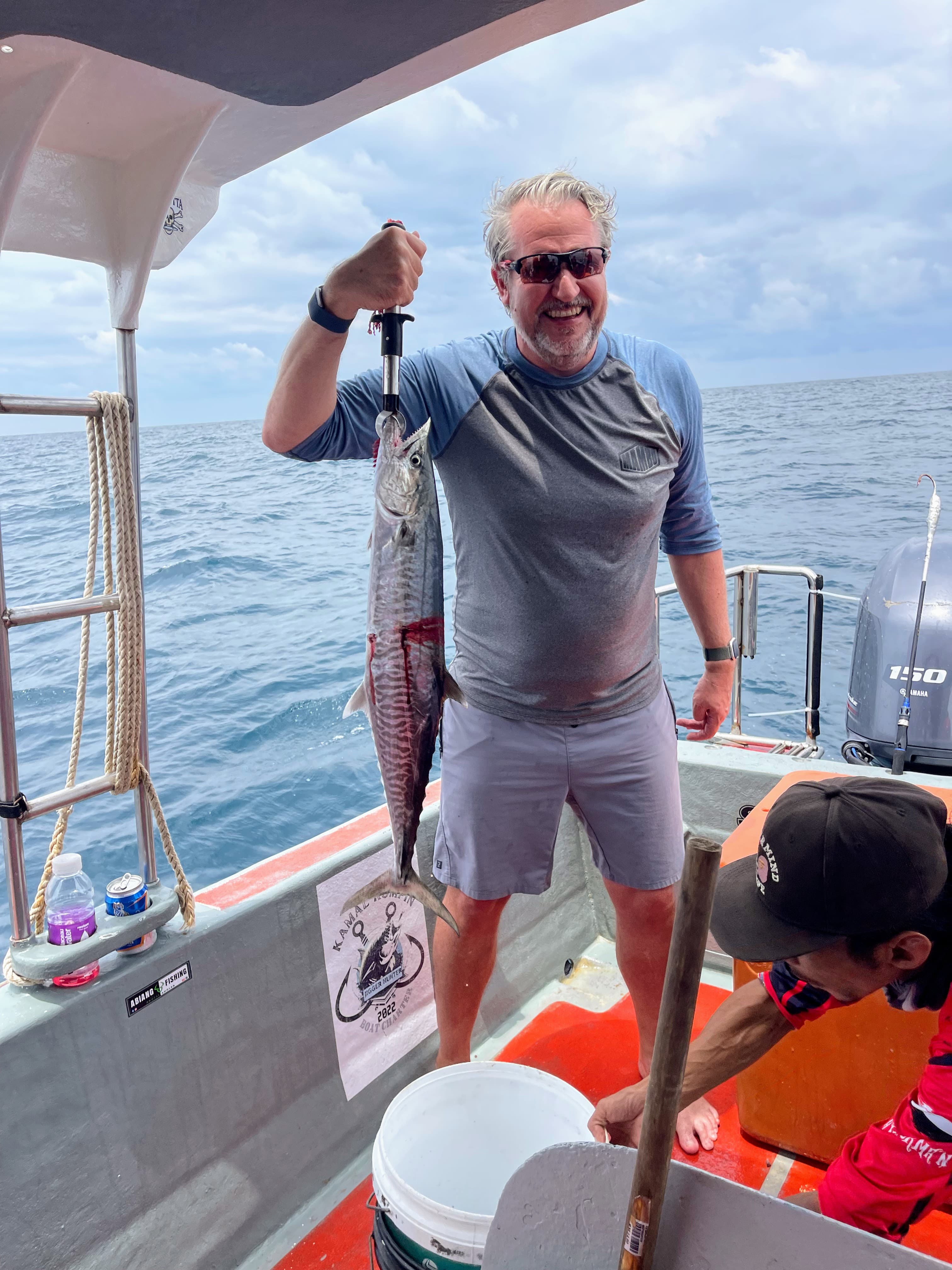 Our fishing continues with another 2 more spanish mackerel on live bait
