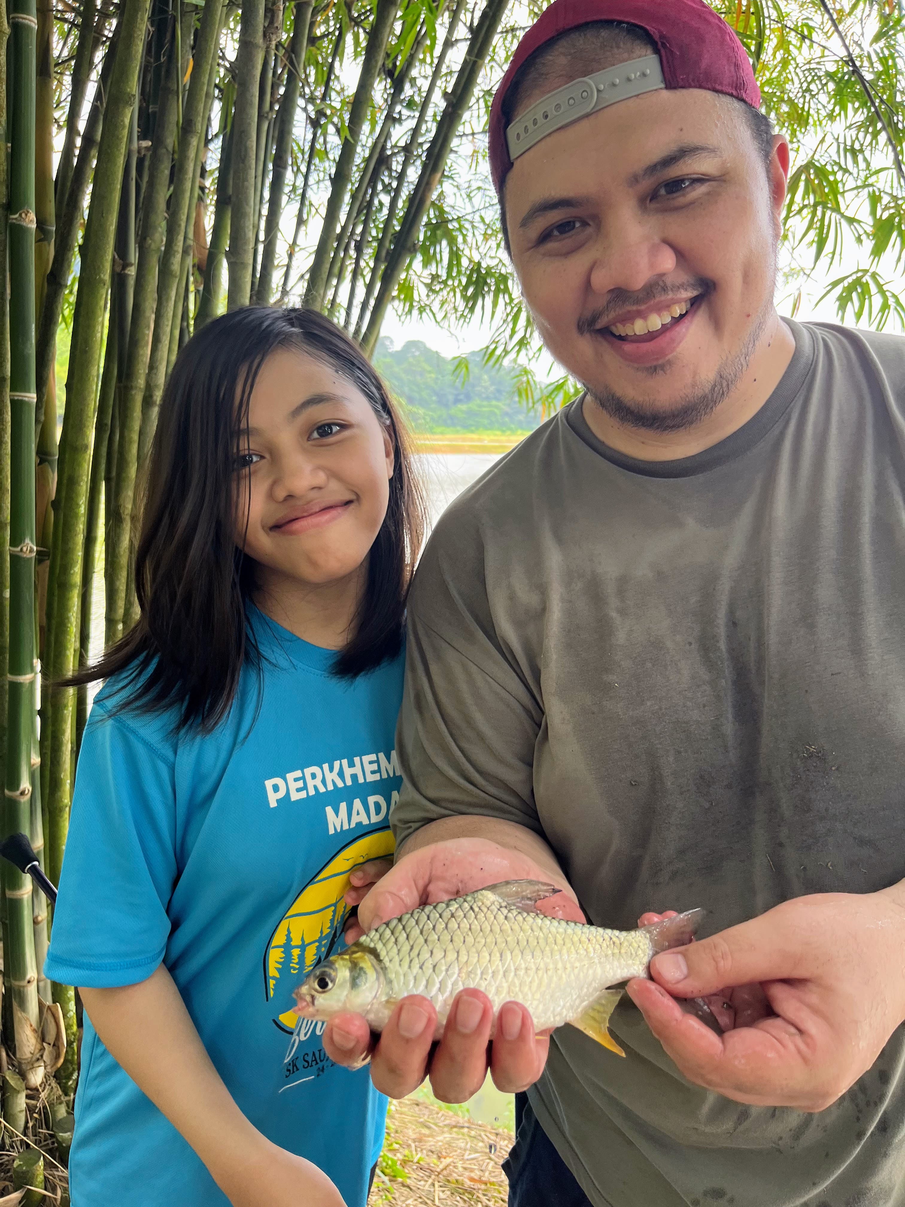 Father and daughter moment.